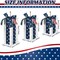 3 Pcs 4th of July Wood Decor Rustic Memorial Day Decorations Patriotic Table Centerpiece with Bowknot Independence Day Wooden Blocks for Farmhouse Home Shelf Decor(White)